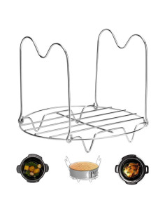 Rejilla de Vapor Createy 15.24 cm Acero Inoxidable para Olla a Presión