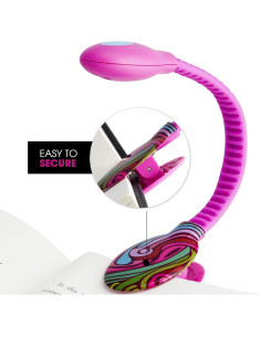 Luz de lectura recargable WITHit French Bull Rosa LED 2