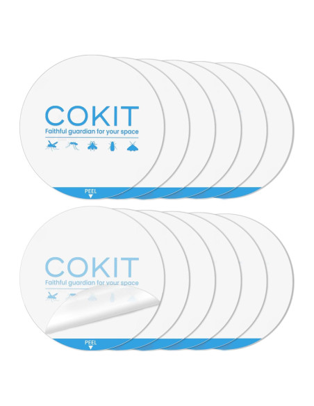 Paquete de 12 almohadillas adhesivas COKIT para trampas de insectos 10.16 cm