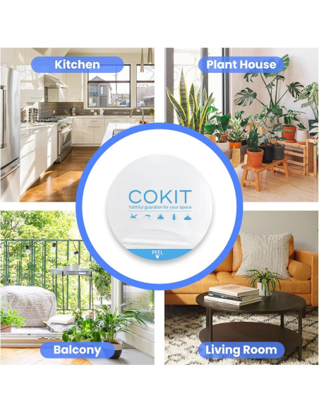 Paquete de 12 almohadillas adhesivas COKIT para trampas de insectos 10.16 cm