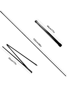 Palos de Alineación de Golf Eshan 2 Pcs Plegables 122cm 2