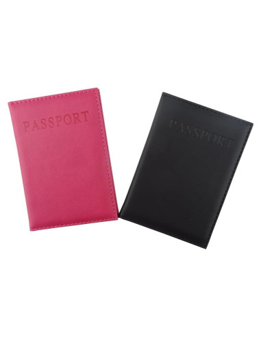 Funda de Pasaporte Honbay 2PCS Cuero Artificial Unisex