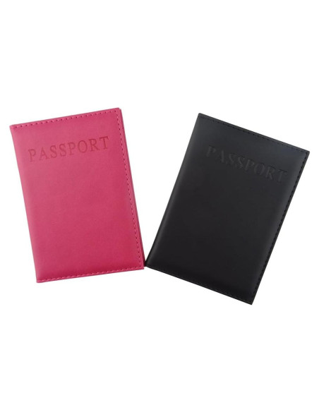 Funda de Pasaporte Honbay 2PCS Cuero Artificial Unisex