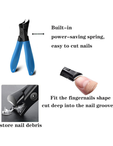 Juego de 4 Cortauñas SeleneTenderaes para Uñas Gruesas