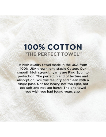 Toallas de baño 100% algodón Champagne American Blanket - 2 paños 33x33 cm