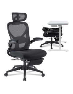 Silla de Oficina Ergonómica FLEXISPOT Foldex Plegable Negra