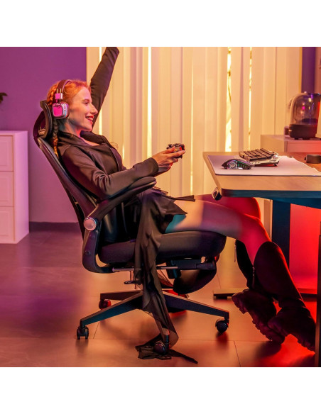 Silla de Oficina Ergonómica FLEXISPOT Foldex Plegable Negra