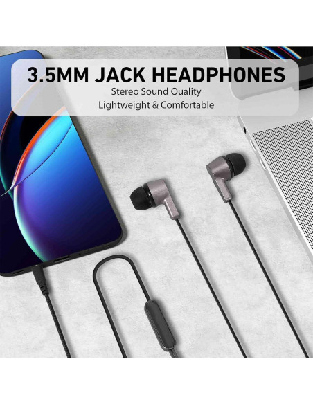 Auriculares In-Ear UrbanX R2 con Micrófono y Cable 1.16m Auriculares In-Ear UrbanX R2 con Micrófono y Cable 1.16m