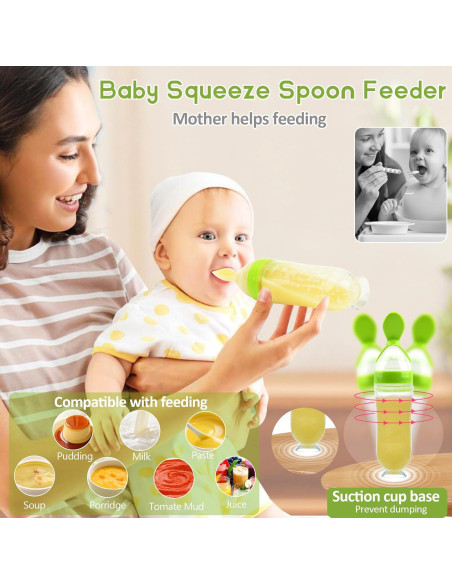 Chupete de Alimentación WAJIAYON para Bebés - 3 Tamaños y Cuchara