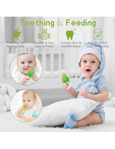 Chupete de Alimentación WAJIAYON para Bebés - 3 Tamaños y Cuchara