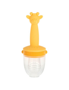 Alimentador de Silicona Nuby Jirafa Amarilla 10+ Meses