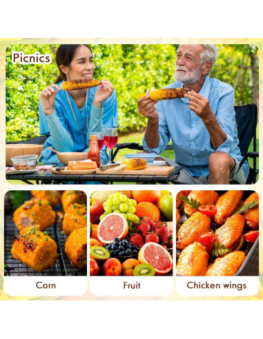 10 Piezas Sujetadores de Mazorcas de Maíz AUGHOA, Acero Inoxidable