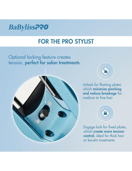 Plancha de Pelo Iónica BaBylissPRO BNT9091TXL 3.18 cm