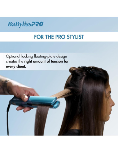 Plancha de Pelo Iónica BaBylissPRO BNT9091TXL 3.18 cm
