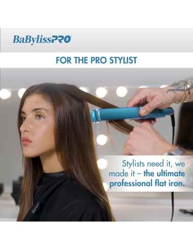 Plancha de Pelo Iónica BaBylissPRO BNT9091TXL 3.18 cm