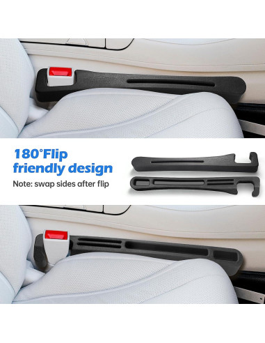 Relleno de Espacio para Asiento de Coche DEWEST - Juego de 2, Ajustable