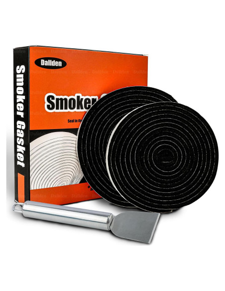 Junta Autoadhesiva Negra Dallden para Big Green Egg 2 Piezas