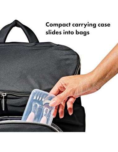 Juego de Cuchara y Tenedor OXO Tot para Llevar - Flor