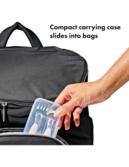 Juego de Cuchara y Tenedor OXO Tot para Llevar - Flor