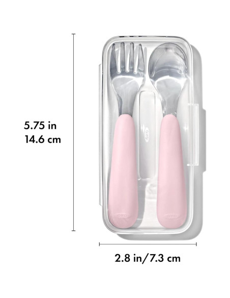 Juego de Cuchara y Tenedor OXO Tot para Llevar - Flor