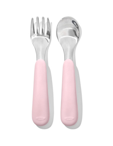 Juego de Cuchara y Tenedor OXO Tot para Llevar - Flor