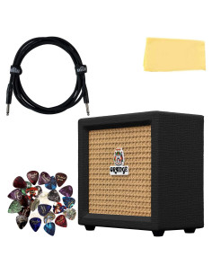 Amplificador de guitarra combo Orange Crush Mini - Negro con accesorios