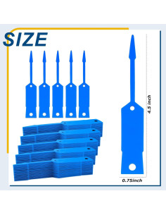 Etiquetas de Clave Lewtemi 1000 Piezas Azul 11.43x1.91cm 2