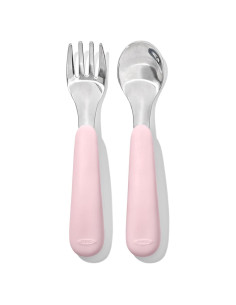 Juego de Tenedor y Cuchara OXO Tot - Acero Inoxidable Flor