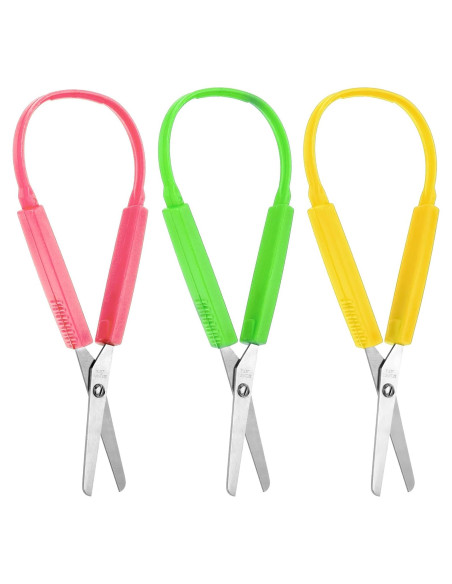 Set de Tijeras de Bucle Telooco 3 Piezas 14 cm Seguridad Niños