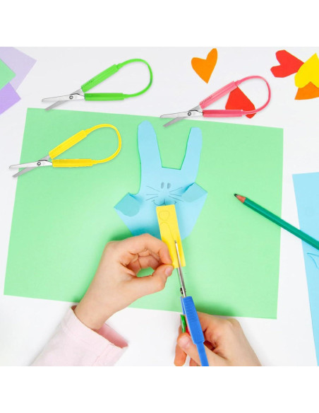 Set de Tijeras de Bucle Telooco 3 Piezas 14 cm Seguridad Niños