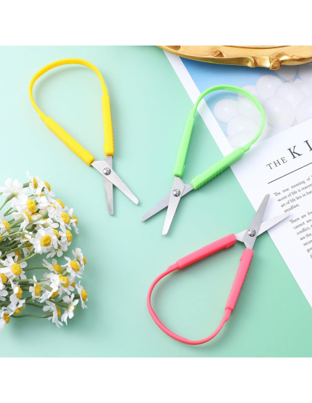 Set de Tijeras de Bucle Telooco 3 Piezas 14 cm Seguridad Niños