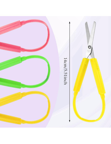 Set de Tijeras de Bucle Telooco 3 Piezas 14 cm Seguridad Niños