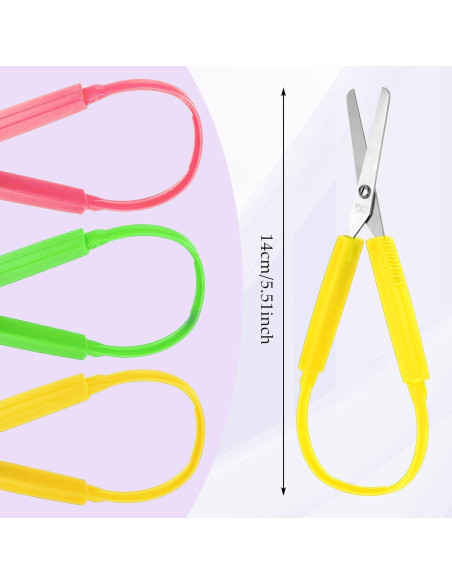 Set de Tijeras de Bucle Telooco 3 Piezas 14 cm Seguridad Niños