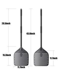 Peel de Pizza NUTUNI 12x14" con Mango Largo 43.8" Aluminio 2