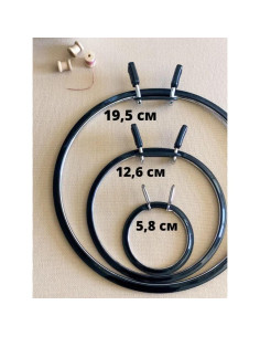 Aros de Bordado de Tensión de Resorte NURGE - 3 Tamaños 2