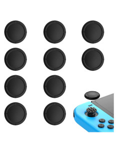 Cubiertas de Joystick de Silicona SMLBJUTE para Nintendo Switch 10PCS Negro