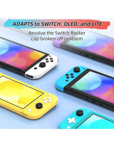 Cubiertas de Joystick de Silicona SMLBJUTE para Nintendo Switch 10PCS Negro