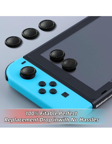 Cubiertas de Joystick de Silicona SMLBJUTE para Nintendo Switch 10PCS Negro