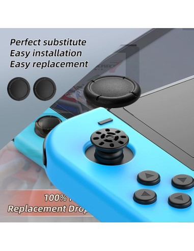 Cubiertas de Joystick de Silicona SMLBJUTE para Nintendo Switch 10PCS Negro