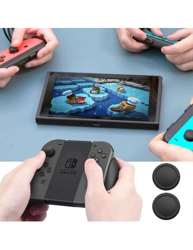 Cubiertas de Joystick de Silicona SMLBJUTE para Nintendo Switch 10PCS Negro