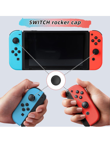 Cubiertas de Joystick de Silicona SMLBJUTE para Nintendo Switch 10PCS Negro