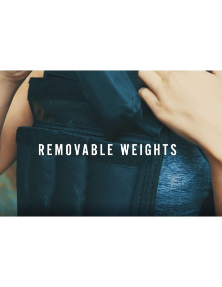 Chaleco con Pesas RUNmax 5.44kg Talla Única Negro