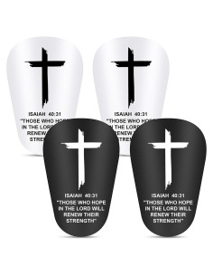 2 Pares Mini Espinilleras Fútbol DERTE 8.5x6 cm Cruz Fe