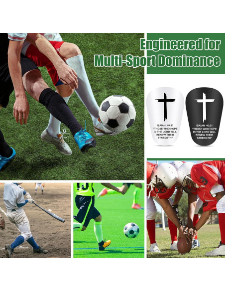 2 Pares Mini Espinilleras Fútbol DERTE 8.5x6 cm Cruz Fe