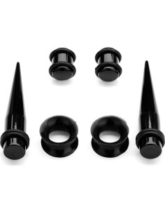 Kit de Estiramiento de Orejas 50pcs CABBE KALLO Silicona y Acrílico 2