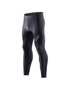 Pantalones Largos de Ciclismo Hombre XGC Almohadilla 4D Negro