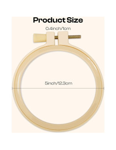 Caydo 12 Aros de Bordado 10 cm para Manualidades y Costura 2