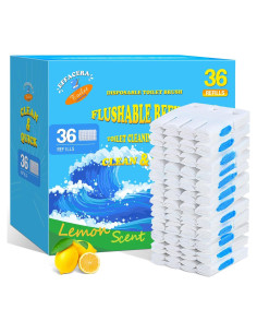 36 Recargas Desechables de Papel para Cepillo de Inodoro Effacera