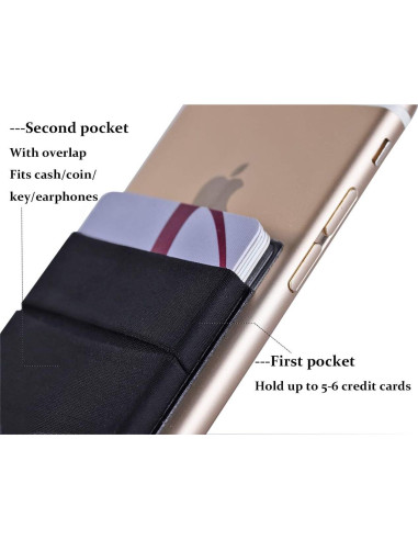 2Pack Soporte Adhesivo para Tarjetas Fulgamo - Negro