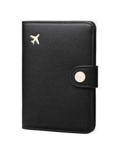 Funda de Pasaporte Zoppen con Bloqueo RFID - Negro